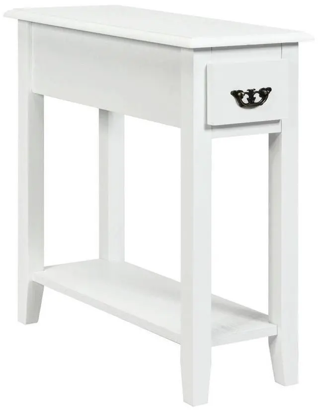Alt view image 7 of 7 - SlickBlue 2 Tier End Bedside Sofa Side Table Narrow Nightstand