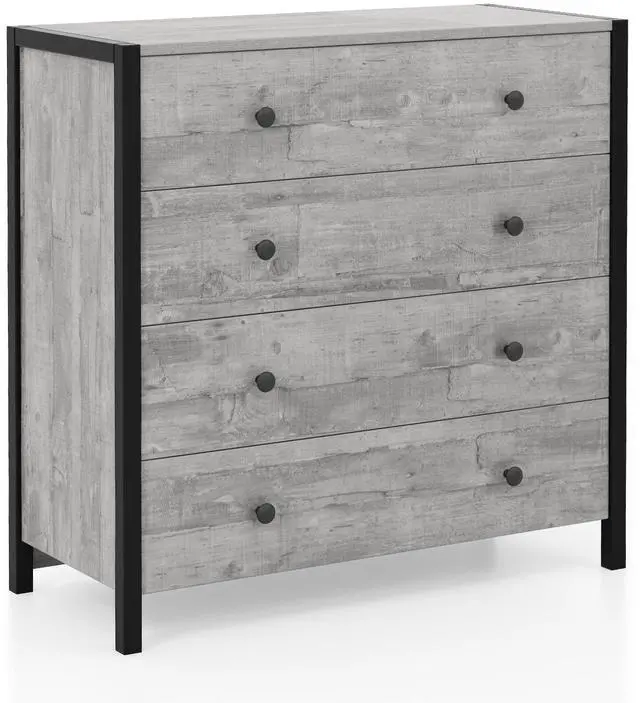 Main image of SlickBlue 4-Drawer Dresser Modern Wooden Chest of Drawers for Bedroom Living Room