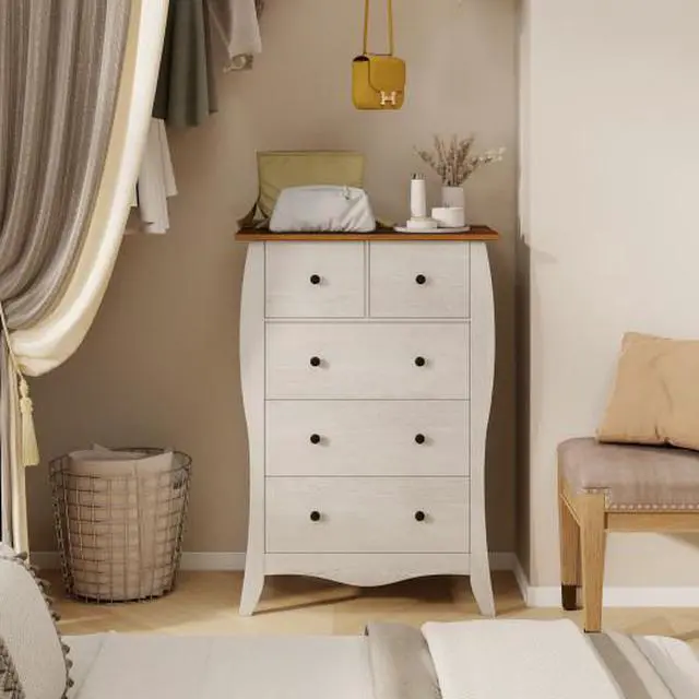 Alt view image 3 of 3 - SlickBlue Closet Storage Organizer with 5 Folding Fabric Drawers and Anti-tipping Kit