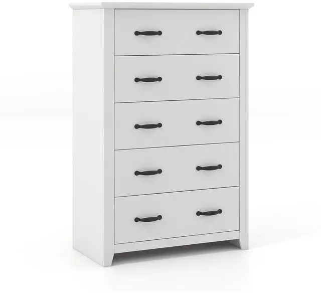 Main image of SlickBlue Tall Storage Dresser with 5 Pull-out Drawers for Bedroom Living Room