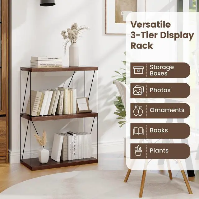 Alt view image 7 of 7 - SlickBlue 3-Tier Multipurpose Display Rack with Metal Frame