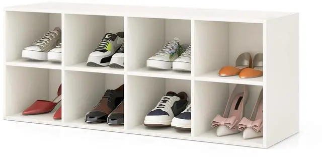 Alt view image 4 of 7 - SlickBlue 8 Cubbies Shoe Organizer with 500 LBS Weight Capacity