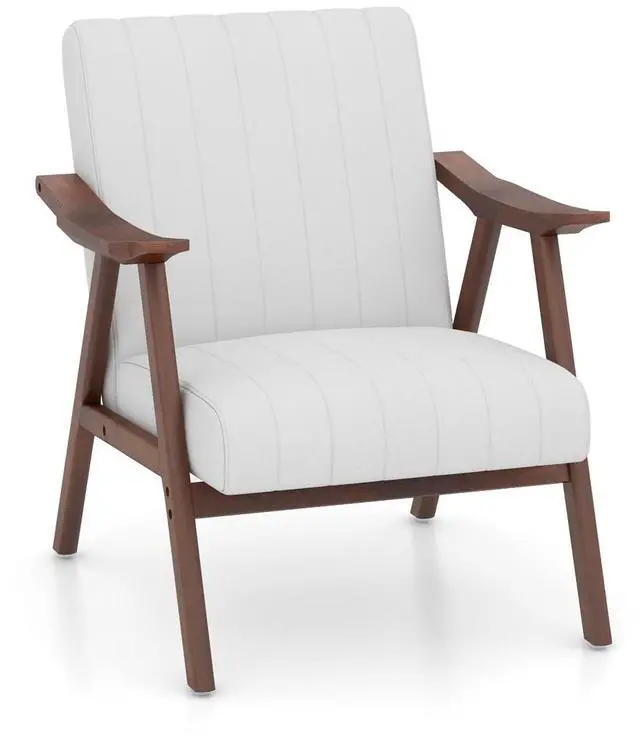 Main image of SlickBlue Modern Accent Chair Leisure Armchair with Felt Pads-Beige