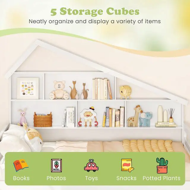 Alt view image 7 of 7 - SlickBlue House-Shaped Full Size Daybed with Twin Size Trundle