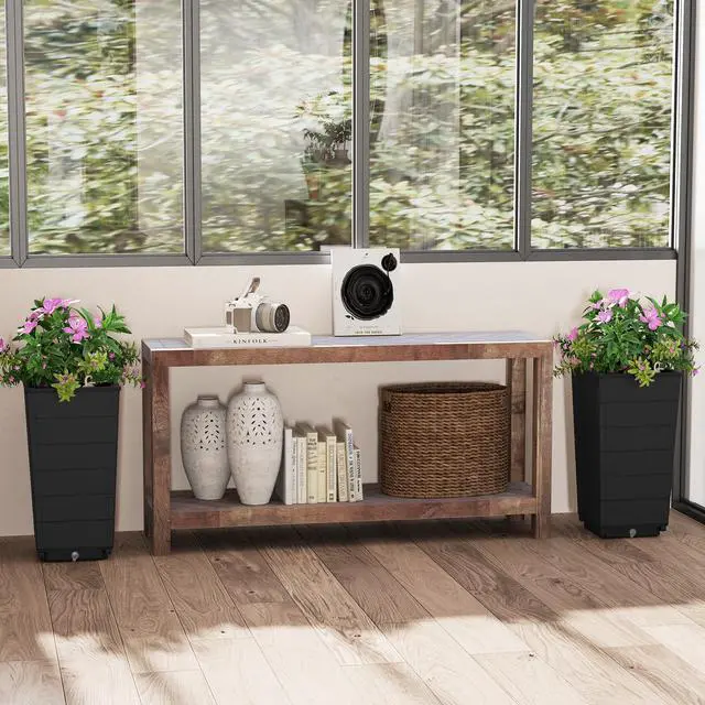 Alt view image 2 of 7 - SlickBlue Modern Flower Planter for Front Porch and Lobby