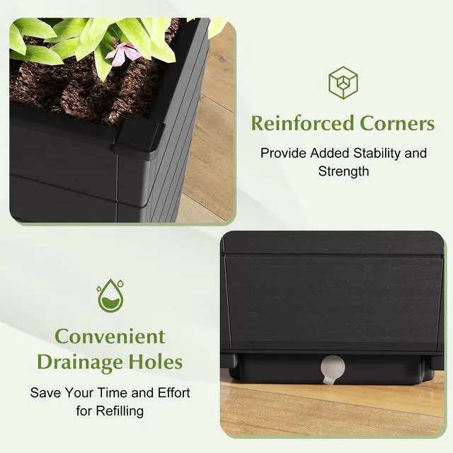 Alt view image 7 of 7 - SlickBlue Modern Flower Planter for Front Porch and Lobby
