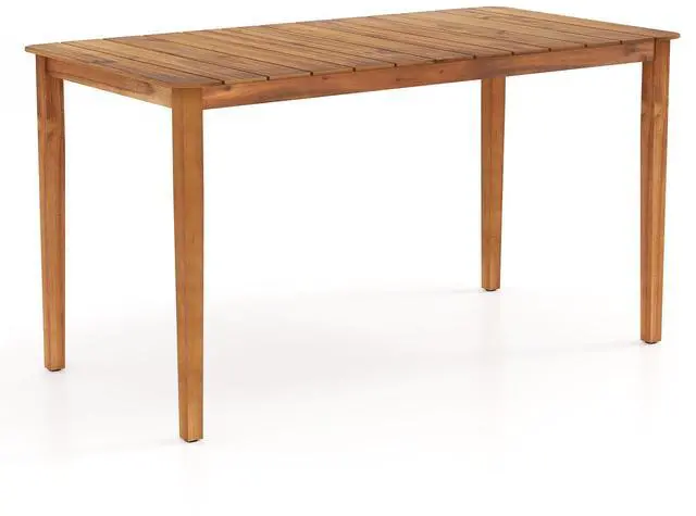 Main image of SlickBlue Rectangular Outdoor Dining Table Acacia Wood for 4-6 People