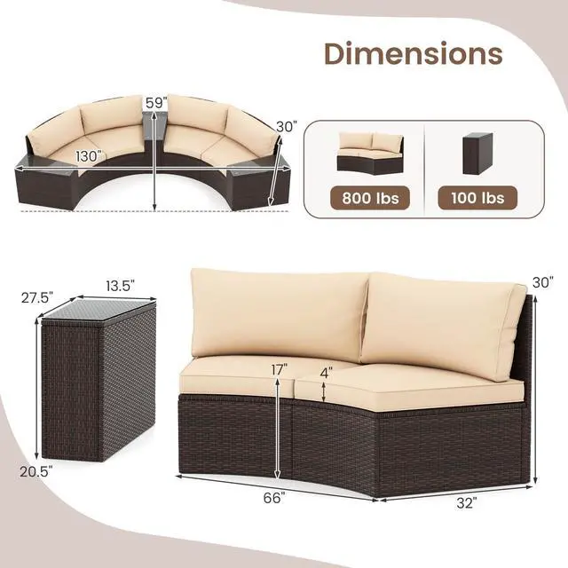 Alt view image 5 of 7 - SlickBlue 5-Piece Patio Furniture Set  Outdoor Conversation Set with Cushioned Chairs and Table for Deck, Backyard, or Porch