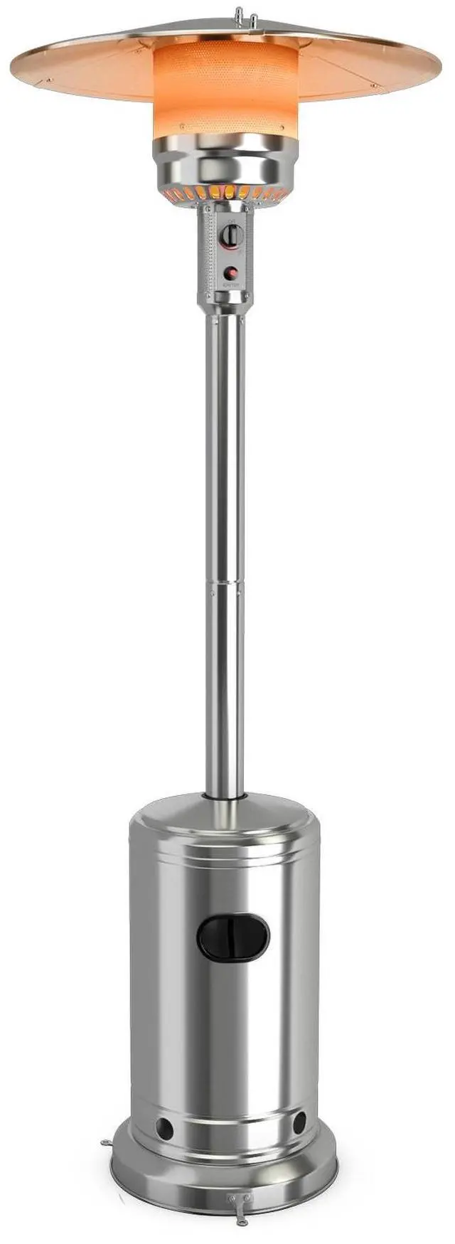 Alt view image 3 of 7 - SlickBlue Garden Propane Standing LP Gas Steel Accessories Heater-Silver