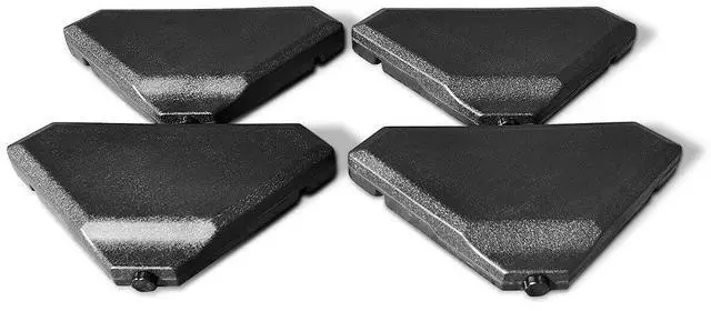 Alt view image 4 of 7 - SlickBlue 4 Pieces 195 lbs Patio Cantilever Offset Umbrella Base Weight Sand