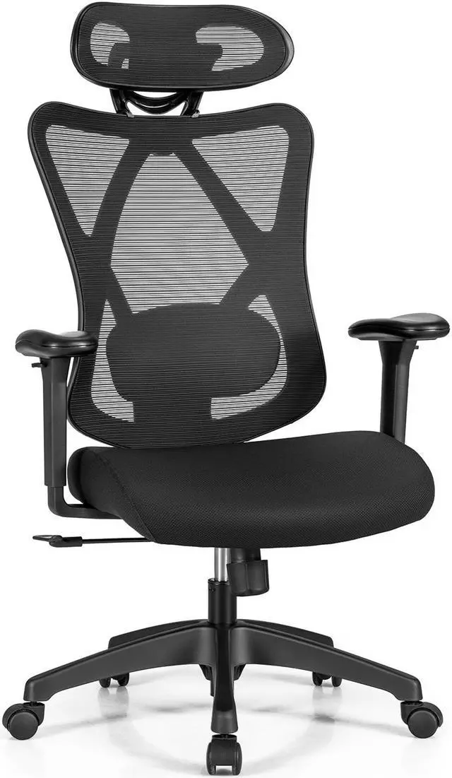 Main image of High Back Mesh Executive Chair with Adjustable Lumbar Support