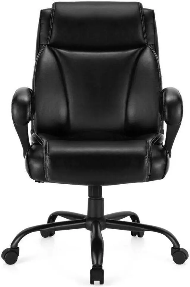 Alt view image 5 of 7 - 400 Pounds Big and Tall Adjustable High Back Leather Office Chair