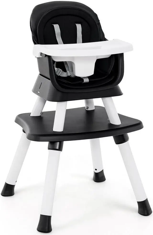 Main image of SlickBlue 6-in-1 Convertible Baby High Chair with Adjustable Removable Tray