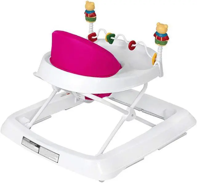 Alt view image 4 of 7 - SlickBlue Adjustable Height Removable Folding Portable Baby Walker