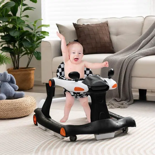Alt view image 2 of 7 - SlickBlue 2-in-1 Foldable Activity Push Walker with Adjustable Height