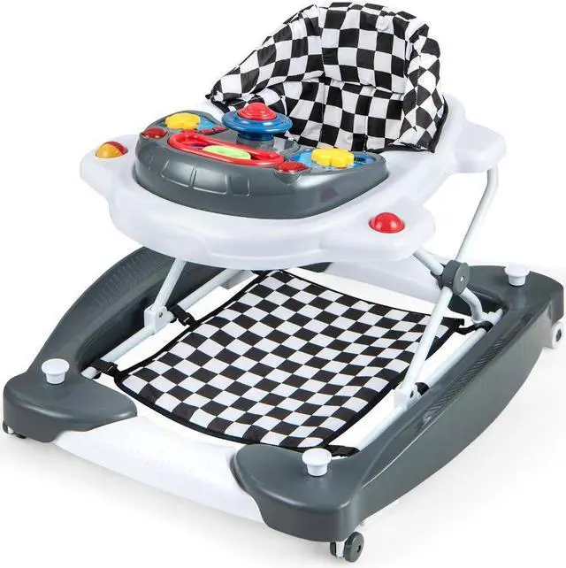 Main image of SlickBlue 6 in 1 Foldable Baby Walker with Adjustable Height