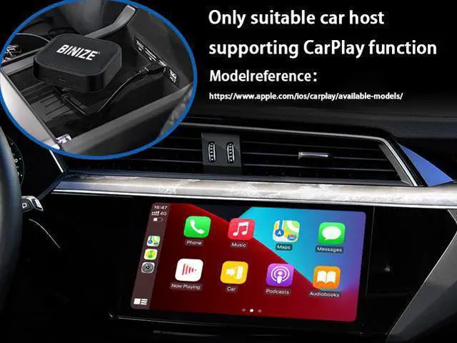 Alt view image 2 of 7 - Binize CarPlay Wireless Adapter, AI Box Multimedia Video for Car with OEM Wired CarPlay,Wireless CarPlay&Android Auto,Add Android 13 System to Factory Radio,
Support GPS Navigation,Netflix,Play&Plug
