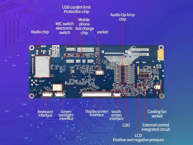 Alt view image 2 of 7 - Binize Android 10 Double Din Car Stereo 10.1 Inch Compatible with Apple Carplay Android Auto Touch Screen Radio Head Unit Multimedia Player,BT,GPS Navigation,AM,FM,RDS,DSP,SWC,Front&Rear Camera Input