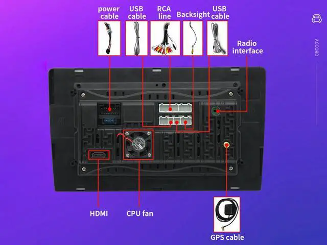 Alt view image 5 of 7 - Binize Android 10 Double Din Car Stereo 10.1 Inch Compatible with Apple Carplay Android Auto Touch Screen Radio Head Unit Multimedia Player,BT,GPS Navigation,AM,FM,RDS,DSP,SWC,Front&Rear Camera Input