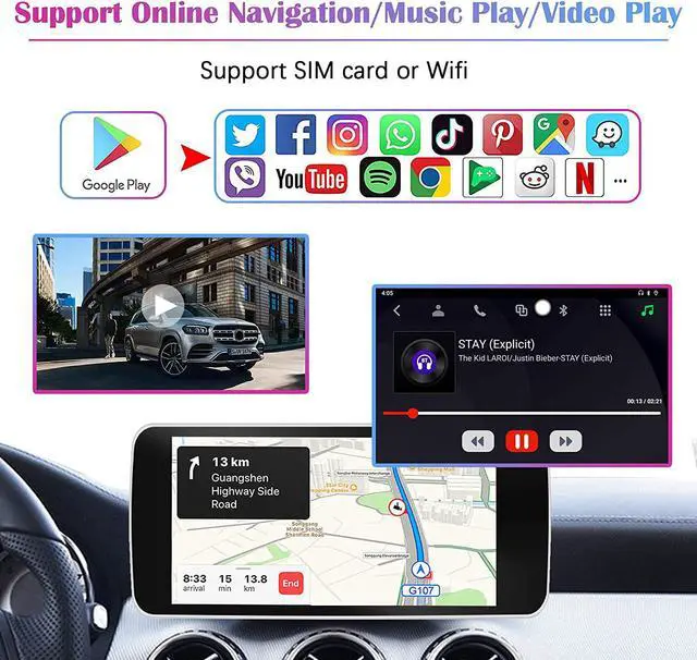 Alt view image 4 of 7 - 2022 Binize Wireless Android Auto and Wireless CarPlay Ai Box Adapter fit for Apple Cars of 98% from 2015, Bluetooth & WiFi Achieve to Wireless CarPlay, 8 core CPU to Fast auto Connect.