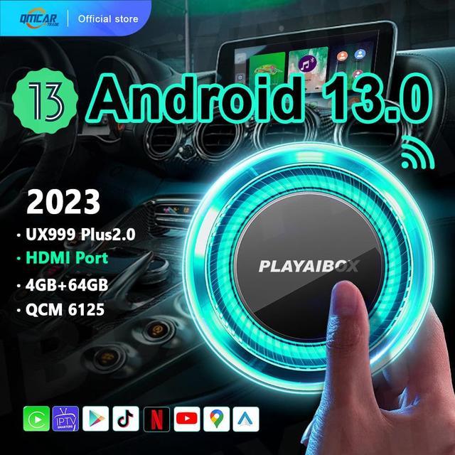 ANDROID 13 ANDROID 13 Wireless Carplay Ai TV Box QCM6125 for Auto