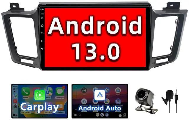 Main image of Binize Android 13 Car Radio Compatible with Toyota RAV4 2013-2018, 10 Touch Screen Car Stereo Wireless CarPlay/Android Auto & Mirroring Support with AHD Backup Camera
