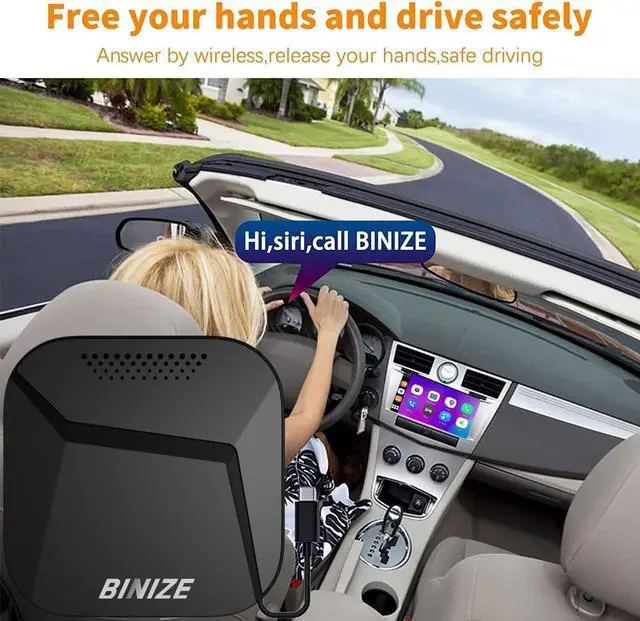 Alt view image 5 of 7 - Binize Android 13 Magic Multimedia Video Box Wireless CarPlay&Android Auto, Carplay AI Box Compatible with YouTube, Netflix Support Only Car with OEM Wired CarPlay/Android Auto 4GB+64GB