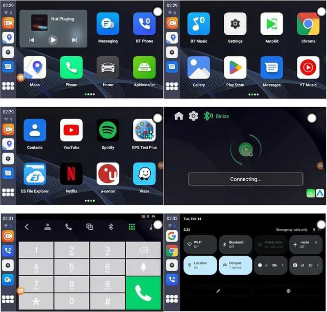Alt view image 3 of 7 - Binize Android 13 Magic Multimedia Video Box Wireless CarPlay&Android Auto, Carplay AI Box Compatible with YouTube, Netflix Support Only Car with OEM Wired CarPlay/Android Auto 4GB+64GB
