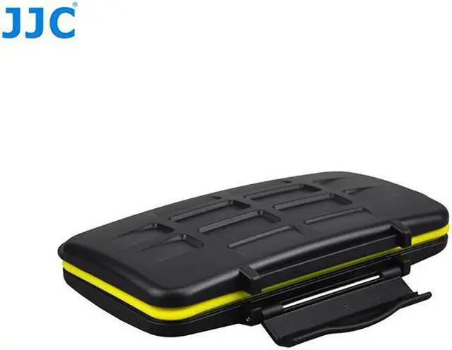 Alt view image 12 of 16 - JJC Water-resistant Anti-shock Camera SD CompactFlash Card Holder Storage Memory Card Case Protector For 6 SD + 3 CF Cards