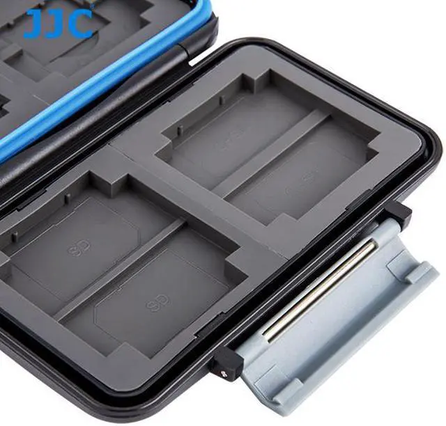 Alt view image 17 of 17 - JJC MC-5 Waterproof Holder Storage Memory Card Case For 4PCS CompactFlash(CF) 2PCS Micro SD2 PCS SecureDigital(SD) 2PCS MemoryStick Pro Duo 2PCS XDPictureCard(XD)
