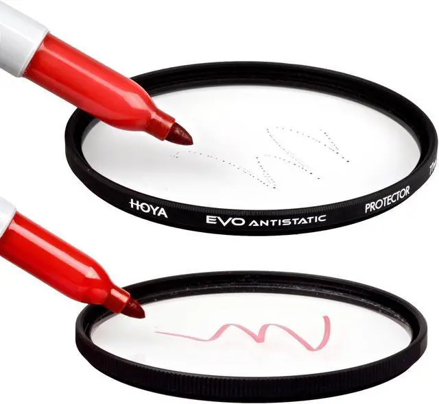 Alt view image 3 of 5 - Hoya EVO ANTISTATIC 55mm Clear Protector Filter - 18-layer (SHMC) Multi-Coating