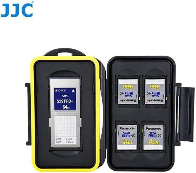 Alt view image 13 of 14 - JJC MC-SD/SXS5 Water-resistant Holder Storage SD  SXS Memory Card Case For 4PCS SecureDigital(SD) 1PCS SXS card
