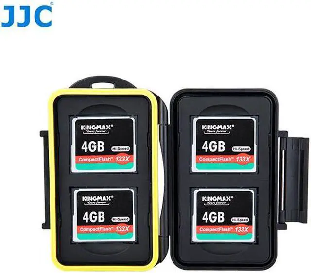 Alt view image 12 of 15 - JJC MC-CF4 Water-resistant Holder Storage CF CompactFlash Memory Card Case For 4 PCS CompactFlash (CF)