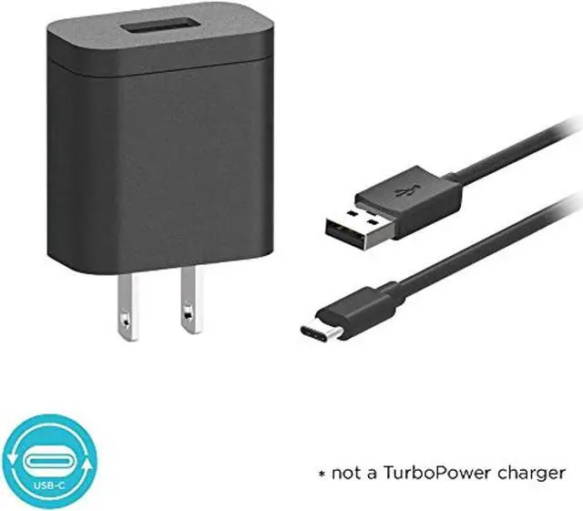 Alt view image 2 of 3 - Motorola 10 Watt Rapid Charger With 3.3 Ft Usb-C Cable - Oem For Motorola One Action, One Macro, Moto G7 Play, G7 Optimo, G8 Play, G Power, G Stylus, T Mobile Revvlry (Not A Turbopower Charger)