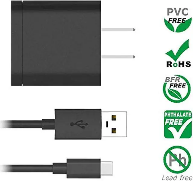 Alt view image 3 of 3 - Motorola 10 Watt Rapid Charger With 3.3 Ft Usb-C Cable - Oem For Motorola One Action, One Macro, Moto G7 Play, G7 Optimo, G8 Play, G Power, G Stylus, T Mobile Revvlry (Not A Turbopower Charger)