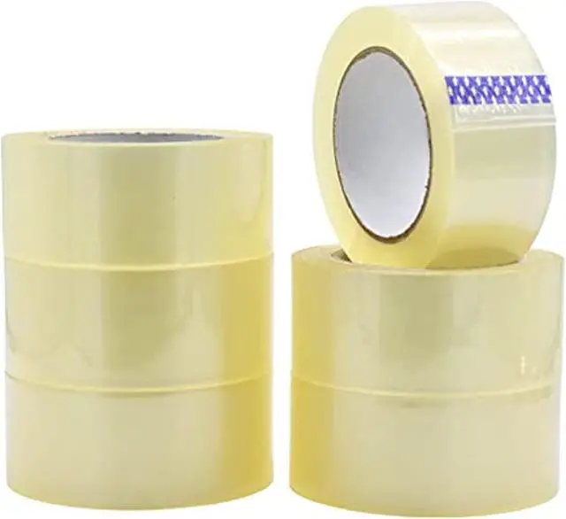 Main image of Cst20wba Clear Packing - 2" In. X 60 Yards Per Roll (6 Rolls) - Strong Heavy-Duty Industrial Shipping Box Packaging For Moving, Office, & Storage