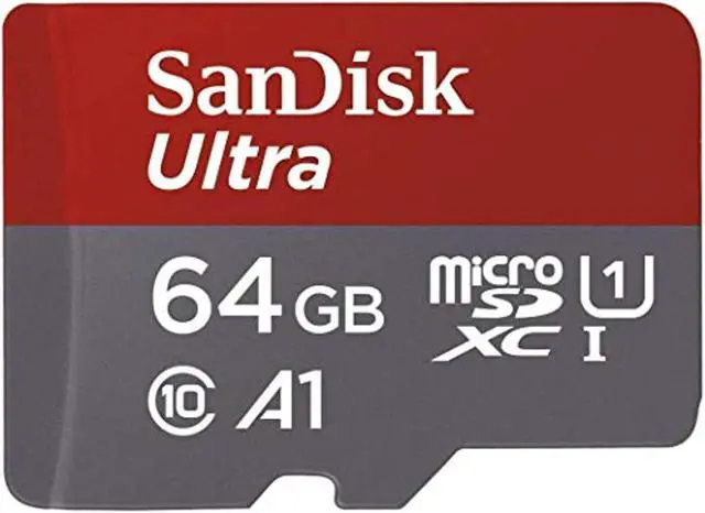 Main image of Sandisk 64Gb Ultra Microsdxc Uhs-I Memory Card With Adapter - 100Mb/S, C10, U1, Full Hd, A1, Micro Sd Card - Sdsquar-064G-Gn6ma