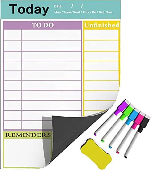 Dry Erase Calendar Whiteboard, Magnetic Calendar For Refrigerator, Fridge  Magnetic Calendar, Habit Tracker Monthly Weekly Daily Planner For Family  Home School Wall (Today Planner) Educational Supplies - Newegg.com