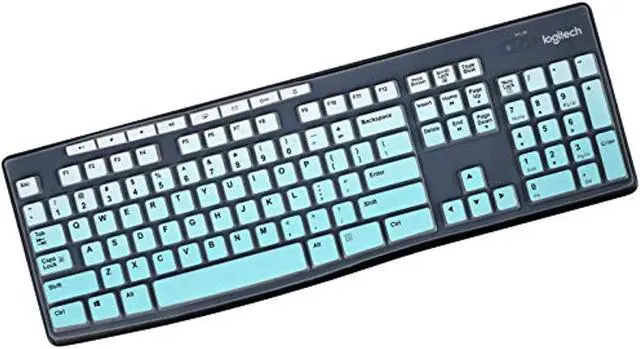 Main image of Keyboard Cover For Logitech Mk270 Mk295keyboard, Logitech Mk295 Mk270 & Logitech K270 Keyboard Cover Skin Protector - Gradual Mint