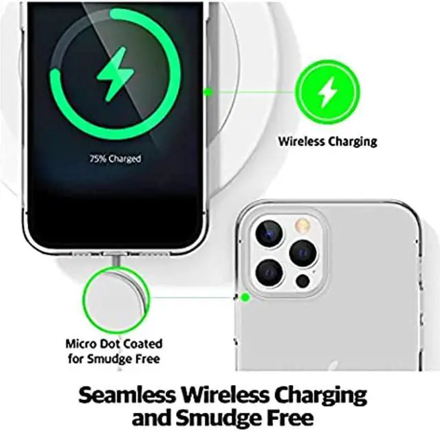 Alt view image 3 of 5 - Direct Save Clear Case Designed For Iphone 12 Pro Case, Shockproof, Protective Clear Back Phone Case, Lightweight Slim Fit, Flexible Soft Transparent Protection, Iphone 12 6.1 Case