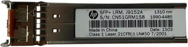 Main image of HP J9152A 1-Port 10G SFP+ LC LRM 220m MMF XCVR Switch Module