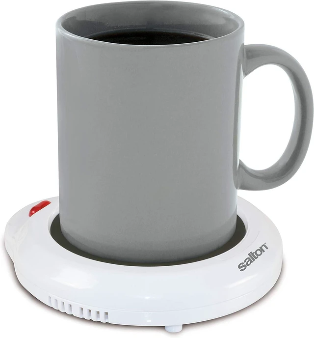 Alt view image 5 of 7 - Mr. Coffee Mug Warmer for Coffee and Tea, Portable Cup Warmer for Travel, Office Desks, and Home, Black & Salton Coffee Mug & Tea Cup Warmer for Office Use or Candle Warming, Electric Beverage Warmer