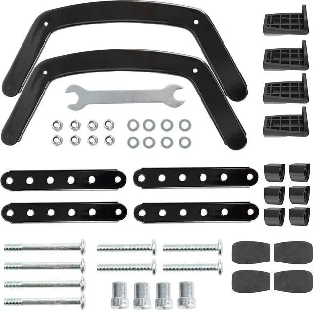 Alt view image 7 of 7 - HUANUO Universal VESA Mount Adapter Kit, Non-VESA Adapter for 17 to 27 Inch Monitor Screens to 75x75 VESA Mount