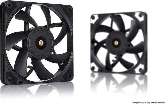 Alt view image 6 of 6 - Noctua NF-A12x15 PWM chromax.Black.swap, Premium Quiet Slim Fan, 4-Pin (120x15mm, Black)