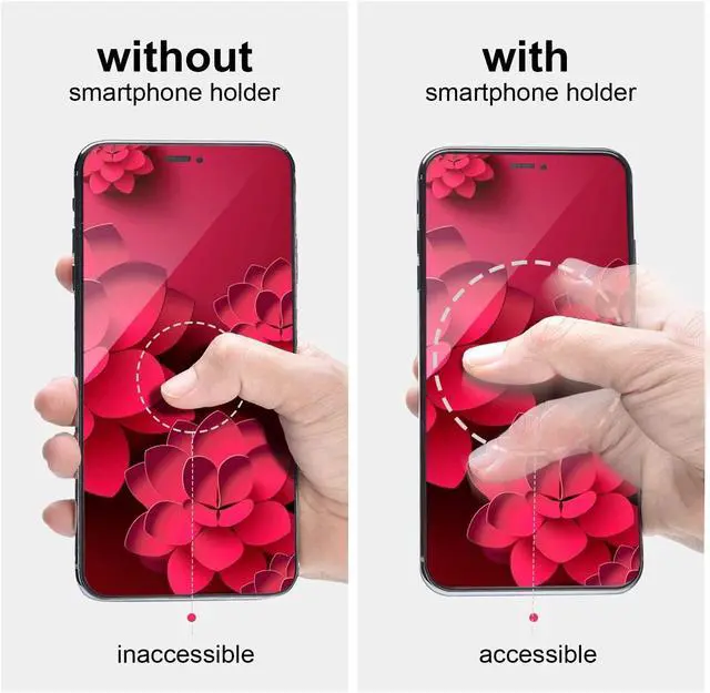 Alt view image 4 of 7 - moinkerin 2 Pcs Elastic Grip Elastic Phone Finger Strap Finger Grip Holder Phone Grip for Smartphone Tablet