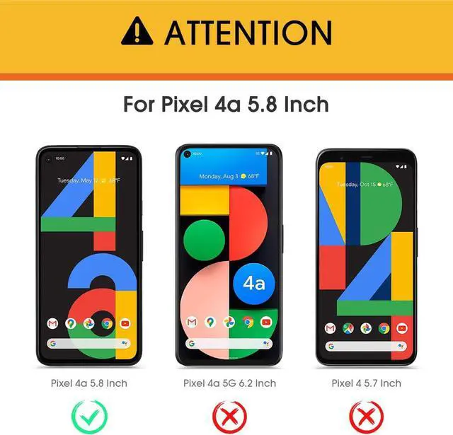 Alt view image 2 of 7 - OMOTON [4 Pack] Screen Protector for Google Pixel 4a (Not Fit for 4a 5G), Scratch Resistant/Easy-Install/Bubble Free/Tempered Glass Screen Protector Compatible with Google Pixel 4a