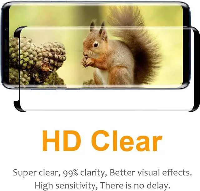 Alt view image 5 of 7 - 2-PACKCoolpow Designed for Samsung Galaxy S8 Plus Screen Protector Case Friendly, Anti-Bubble, 3D Curved, Samsung S8 Plus Screen Protector S8+Tempered Glass cell Phone FilmNOTE:not for S8 & NOTE 8
