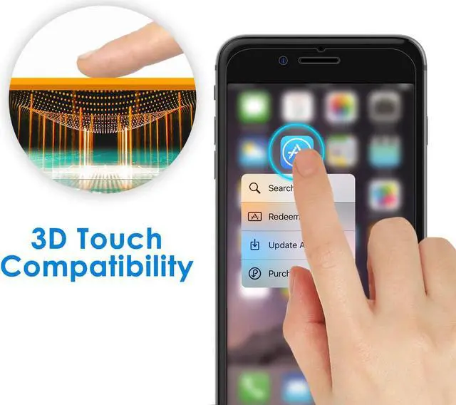 Alt view image 6 of 7 - Privacy Screen Protector for iPhone SE 3/2 (2022/2020 Edition) iPhone 8 and iPhone 7 Anti-Spy Tempered Glass Film 2-Pack