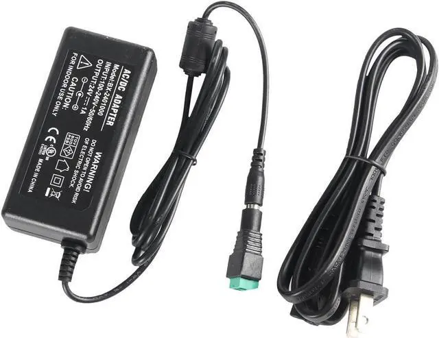 Alt view image 7 of 7 - Signcomplex 24V 2A 48W Power Supply Adapter Transformers 24VDC LED Driver Switching Power Supply for LED Strip Light AC/DC Power Adaptor, UL Listed