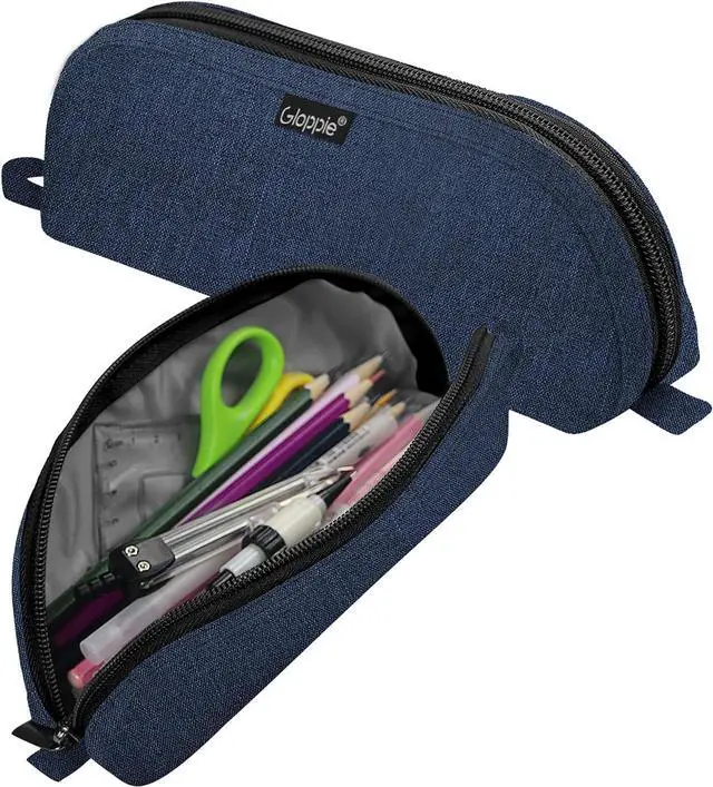 Main image of Pencil Pouch - Practical Pencil Case, Aesthetic Simple Pencil Bag, Small Pen Holder, Back to School Supplies for Girls Boys, Blue